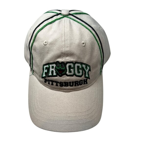 Froggy Pittsburgh Country Music FM Radio Station Strapback Dad Hat Cap Spell Out - Picture 2 of 10